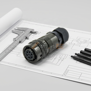 Connecteur circulaire PT06G10-6S PT06G10-6P Série MIL-DTL-26482 I Prise droite 6 broches Soudure Socket Couplage à baïonnette - Product Image 2
