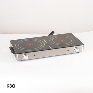 3000W 便携式 CB 专业电炉 两口电炉 烹饪器 带不锈钢外壳 温度控制 - Product Image 2