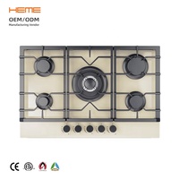 Fournisseur de plaques de cuisson à Gaz chinoises, cuisinière à Gaz à 5 brûleurs à allumage automatique de haute qualité avec cuisinière à brûleur de Wok