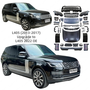Kit de Carrocería para Automóvil, Precio de Fábrica, para Range Rover <span class=keywords><strong>Vogue</strong></span> 2013-2017, Conversión a Modelo <span class=keywords><strong>2022</strong></span> OEM, Incluye Parachoques con Rejilla y Luces - Product Image 1