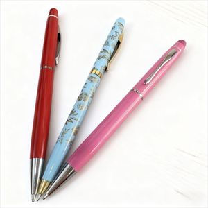 Persol Promotional Pattern Luxury Metal Ballpoint <b>Pen</b> Custom Logo Slim Design Black/Blue Ink 14cm Corporate Events Advertising - Product Image 2