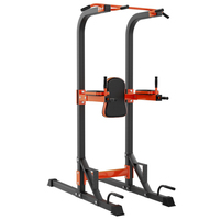 Barre de traction et station de dips réglables, équipement de fitness pour la maison, machine d'entraînement de force pour un entraînement complet du corps