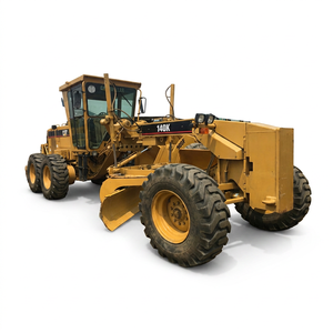 Used CAT 140K Motor Grader With Rear Ripper & Front Blade Original Caterpillar Engine Road Grader - Product Image 1