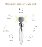 MINI marteau de massage vibrant bâton de massage vibrant à main masseur étanche pour la taille, les épaules et le col utérin