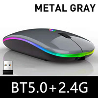 Souris silencieuse X1 double mode, bon marché, sans fil 2,4 G, rechargeable, pour bureau, ordinateur portable