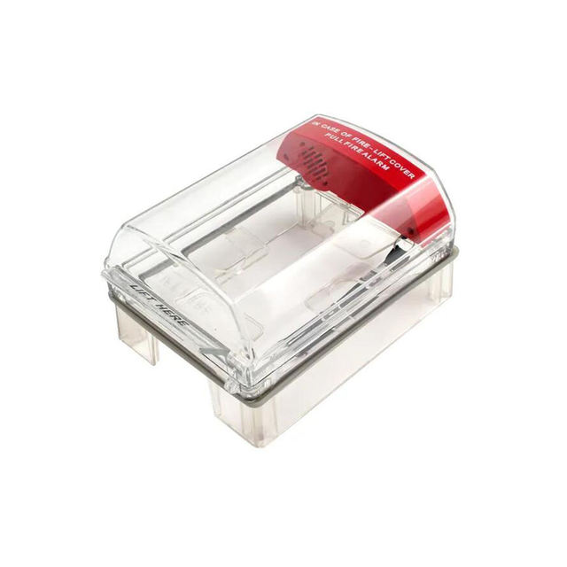 Customized Professional Conventional Fire Alarm Manual Call Point Pull Station Cover Sound Alarm Weatherproof PC Material Red