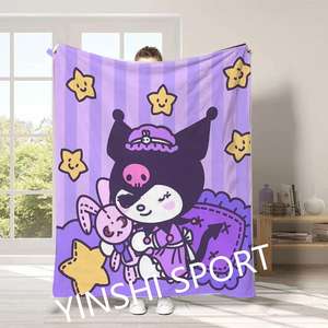 لا موك مخصصة أزياء لطيف الأميرة طفل الفتيات المطبوعة أفخم رمي بطانية غرفة نوم أريكة السفر صوف الفانيلا بطانية - Product Image 6