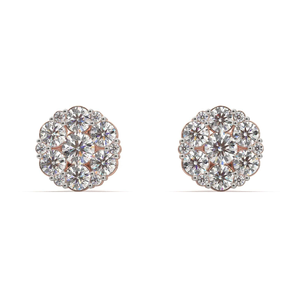 Elegantes Pendientes de Diamantes Cultivados en Laboratorio para Mujer, Radiante Brillo, Chapados en Rodio, Oro Rosa/Plata/Oro, Certificados por IGI, a la Moda - Product Image 4