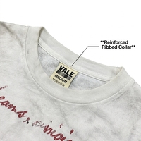 Camiseta Gráfica Personalizada 100% Algodón Vintage con Lavado Ácido, Jersey Grueso Slub, Corte Regular, Estampado High Street Angel Bee, Serigrafía