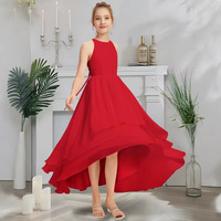 Robe longue élégante pour fille, dos nu, bretelles spaghetti, idéale pour les performances de piano, de violon, de chœur, occasions formelles, occasions de princesse