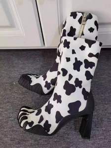 Stivaletti a Cinque Dita da Donna con <span class=keywords><strong>Tacco</strong></span> Alto e Sottile, Chiusura Elastica, Sexy e alla Moda, Tomaia in Camoscio, Punta Affusolata - Product Image 4