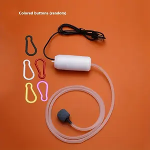 משאבת אוויר אקווריום usb עם אוויר אבן אוורור מיני פלסטיק מחומצן דיג מיכל 1pc/2pcs משאבת חמצן - Product Image 5