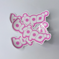 Conception personnalisée Cercle Logo Vinyle PVC Étanche Autocollant Étiquette Personnalisé Ordinateur Portable Voiture Pare-chocs Réfrigérateur Autocollant Decal