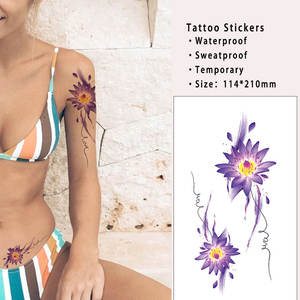 Pegatinas de <span class=keywords><strong>tatuaje</strong></span> temporal para piernas y brazos de León, belleza de acuarela, brazo grande, animales pequeños, pegatinas de <span class=keywords><strong>tatuaje</strong></span> para hombres y mujeres, para hombre y mujer - Product Image 1