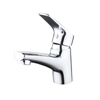 Robinet de lavabo de luxe chromé FEIDU à poignée unique, avec cartouche céramique, design moderne, construction en laiton, pour salle de bain et cuisine