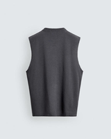 Débardeur Homme Personnalisé Noir Délavé à l'Acide, Coupe Oversize, 95% Coton 5% Spandex, Col Rond, Impression Sérigraphique
