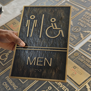 Enseigne En Acier Inoxydable Métal Signalisation Toilette Braille Porte Numéro Braille Signe Bureau Hôtel Plaques Numéro Braille Porte <span class=keywords><strong>Plaque</strong></span> - Product Image 2