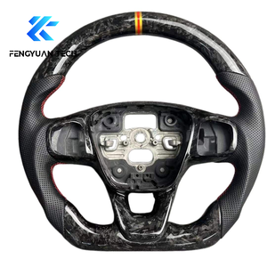 พวงมาลัยคาร์บอนไฟเบอร์ฟอร์จพื้นแบนออกแบบได้ตามต้องการสำหรับ <span class=keywords><strong>Ford</strong></span> Fiesta EcoSport <span class=keywords><strong>Mk7</strong></span> <span class=keywords><strong>Mk7</strong></span>.5 ST 180 Mk6 Mk8 Mk5 2013 2014 2006 - Product Image 2