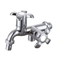 Robinet d'eau à bas prix fourni par l'usine, robinet en ABS poli à ouverture rapide, robinet chromé