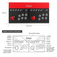 Manette de jeu d'arcade à deux joueurs avec Turbos pour PS5/PS4/PS3/Switch/Android/PC, PG-9189