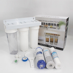 Filtración de <span class=keywords><strong>agua</strong></span> de fácil instalación, filtros de <span class=keywords><strong>agua</strong></span> de tres etapas, sistema de tratamiento <span class=keywords><strong>purificador</strong></span>, purificación para uso doméstico - Product Image 4
