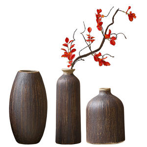 Vase <span class=keywords><strong>en</strong></span> céramique rétro <span class=keywords><strong>en</strong></span> <span class=keywords><strong>terre</strong></span> <span class=keywords><strong>cuite</strong></span> Quiet Beauty, pour fleurs séchées, décoration de salon, style zen, récipient à fleurs créatif - Product Image 5