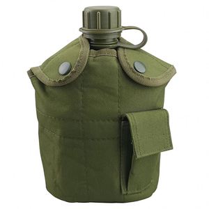 Free sample Tactical Style <b>Water</b> Canteen With Cup and Cover <b>Pouch</b>, Bottle <b>Water</b> Bottle 3 Piece Shoulder Strap - Product Image 2