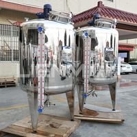 Réservoir de stockage de liquides en acier inoxydable LIENM pour parfums/lotions/éthanol avec agitateur et moteur de chauffage, capacité de 1000 L