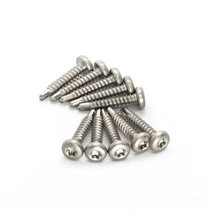 Vis autoforeuses à tête bombée en acier inoxydable, filetage profond grossier pour fixation métallique métrique, résistant à la corrosion, usage industriel - Product Image 4