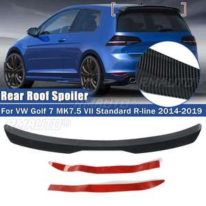 สปอยเลอร์หลังคาหลังรถยนต์ เคลือบเงา/เคลือบลายคาร์บอน สำหรับรถยนต์ VW Golf 7 MK7.5 VII Standard R-Line ปี 2014-2019/Golf MK6 MAX ปี 2008-2013 - Product Image 1