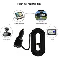Cargador de Coche con Cable, Puertos USB Duales de 5V 3.5A para Grabadoras de Conducción, DVR, Dispositivos GPS, Encendedor de Cigarrillos para Coche con Cable de Carga