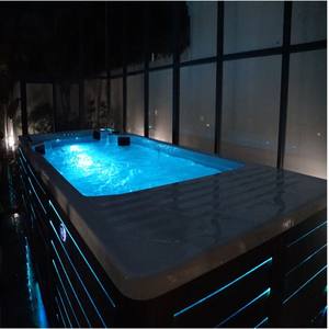 Piscina sin fin al aire libre al por mayor Hydropool Aqua Sport Swim <span class=keywords><strong>Spa</strong></span> Bañera de hidromasaje Piscina grande de doble zona <span class=keywords><strong>Spa</strong></span> - Product Image 2