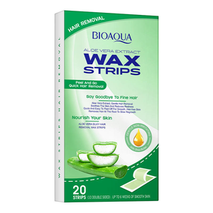 Bandes de <span class=keywords><strong>cire</strong></span> dépilatoire à l'aloe vera X, 20 pièces, faciles à retirer, <span class=keywords><strong>cire</strong></span> douce pour l'épilation du corps, des jambes, des bras, des aisselles, pour une peau soyeuse et lisse - Product Image 1