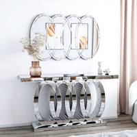 Table console de salon de style moderne avec miroir, hôtel de luxe, 2022