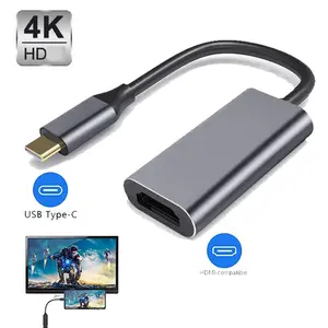 Cabo adaptador USB C para HDMI-compatível tipo C 4K USB 3.1 HDTV conversor de cabo para projetor PC MacBook Pro Laptop Tablet HUAWEI