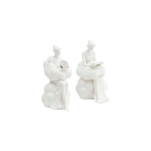 Elegante Statua Femminile su Base a Nuvola - Artigianato Personalizzato in Poliresina <span class=keywords><strong>per</strong></span> Arredamento Moderno, Ideale come Regalo Artistico e Ornamento <span class=keywords><strong>per</strong></span> Ufficio - Product Image 1