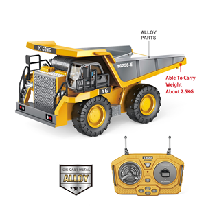 Set de Vehículos de Construcción RC 1:24, 9 Canales, Bulldozer y Camión Volquete de Aleación, <span class=keywords><strong>Control</strong></span> Remoto 2.4GHz, Juguetes de Ingeniería para Niños - Product Image 3