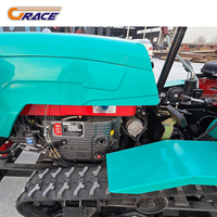 Machine CE ISO 5 en 1 Machines agricoles largement utilisées Petit équipement de riziculture Mini tracteur à chenilles avec pelle