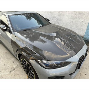 Kit carrosserie large en fibre de carbone avec capot moteur ventilé et panneaux d'ailes – Modification extérieure performance pour la nouvelle BMW Série 4 G26 425i - Product Image 5