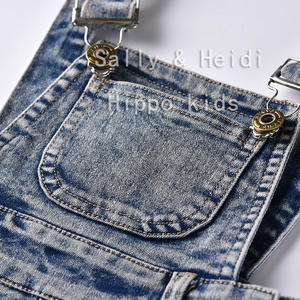 Baju Kodok Denim Bayi Laki-laki, Jumpsuit Denim Celana Pendek Jeans Musim Panas 2020 - Product Image 3