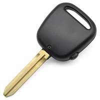 A Button on the Side TOY43 Key Blade Uncut Blank Key Shell Without Logo Replacement Car Key Shell Auto Vehicle Keys Accessories