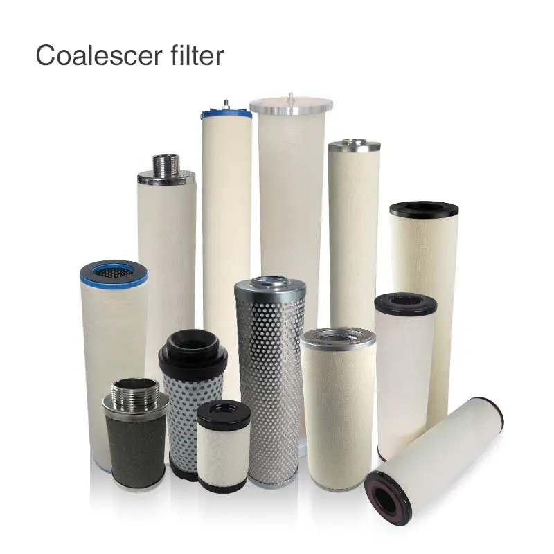 Op Maat Gemaakte Vloeibare Coalescerende Filterpatroon Aardgasfilter Olie Waterafscheider Filter Coalescer