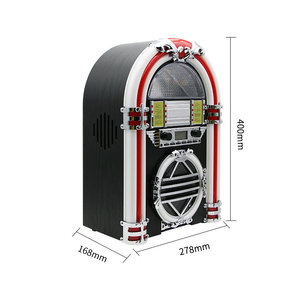 Jukebox Retro Digital Clásico Wurlitzer de Alta Calidad con Altavoz Integrado, Reproductor de Radio FM y Bluetooth - Product Image 6