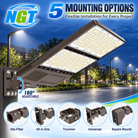 Luminaire LED de voirie à alimentation CA, 100W-450W, avec photocellule, IP65, DLC, ETL, UL, pour extérieur, entrepôt américain