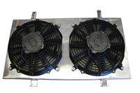 Kit de radiateur en aluminium haute performance pour la course avec kits de caches de ventilateur