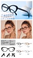 Lunettes anti-lumière bleue œil de chat ovales en TR90 pour femmes, petites lunettes rétro œil de chat, montures transparentes tendance