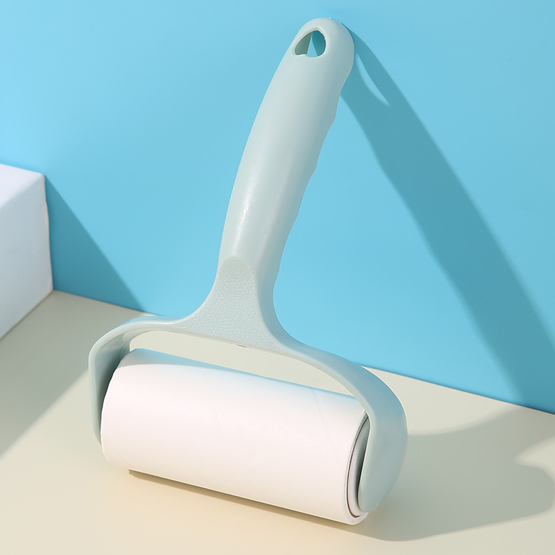 Rollo de papel higiénico con asa verde, 45 hojas