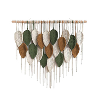 Du prix du fabricant Décor scandinave Macramé Feuille Tenture murale Décor pour la décoration de salon à la maison