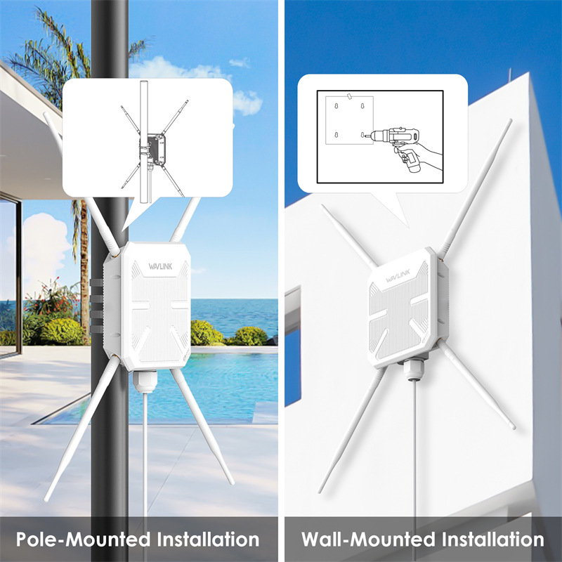Wavlink Dual Band AX3000 4 Antennas Wifi 6 Wavlink 573HX3 Outdoor High Quality Access Point · image 5