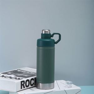 Botella Deportiva de Acero Inoxidable de 530 ml y 700 ml, Aislada al Vacío de Doble Pared, con Tapa y Pajita - Product Image 1